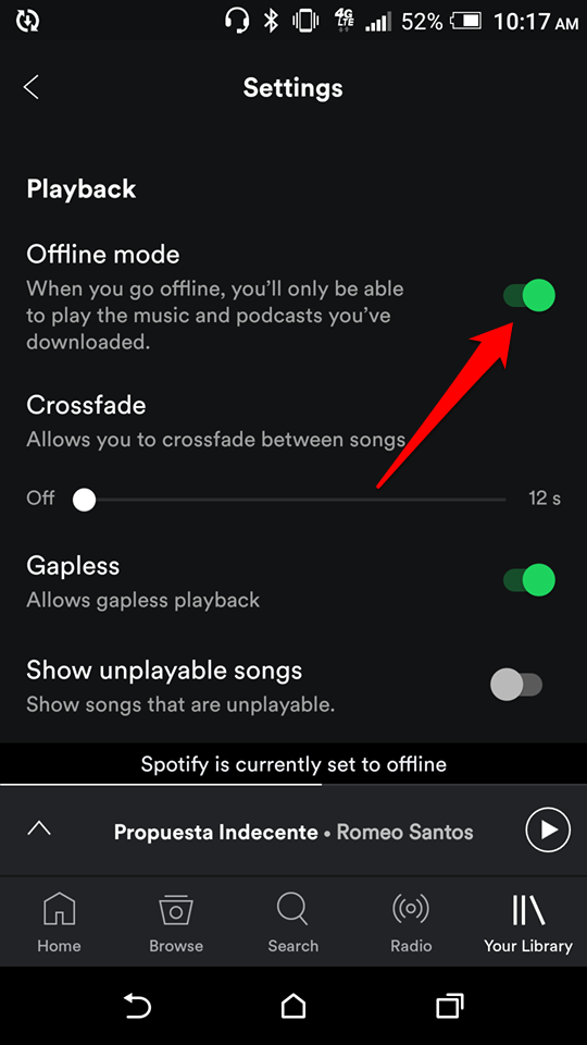 Spotify App Settings